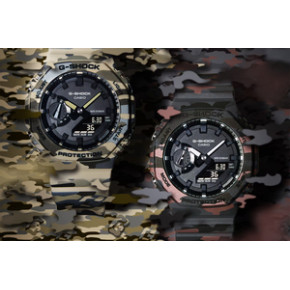 Камуфляжные часы G-Shock GA2100CM-5A и GA2100CM-8A