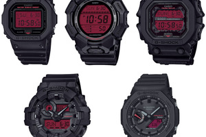 Серія Black and Bold Red пропонує унікальний тактичний стиль із п’ятьма недорогими годинниками G-Shock