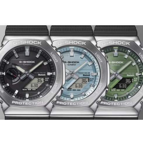 NEW G-SHOCK GBM-2100 - сталеві OAK з Bluetooth та Tough Solar