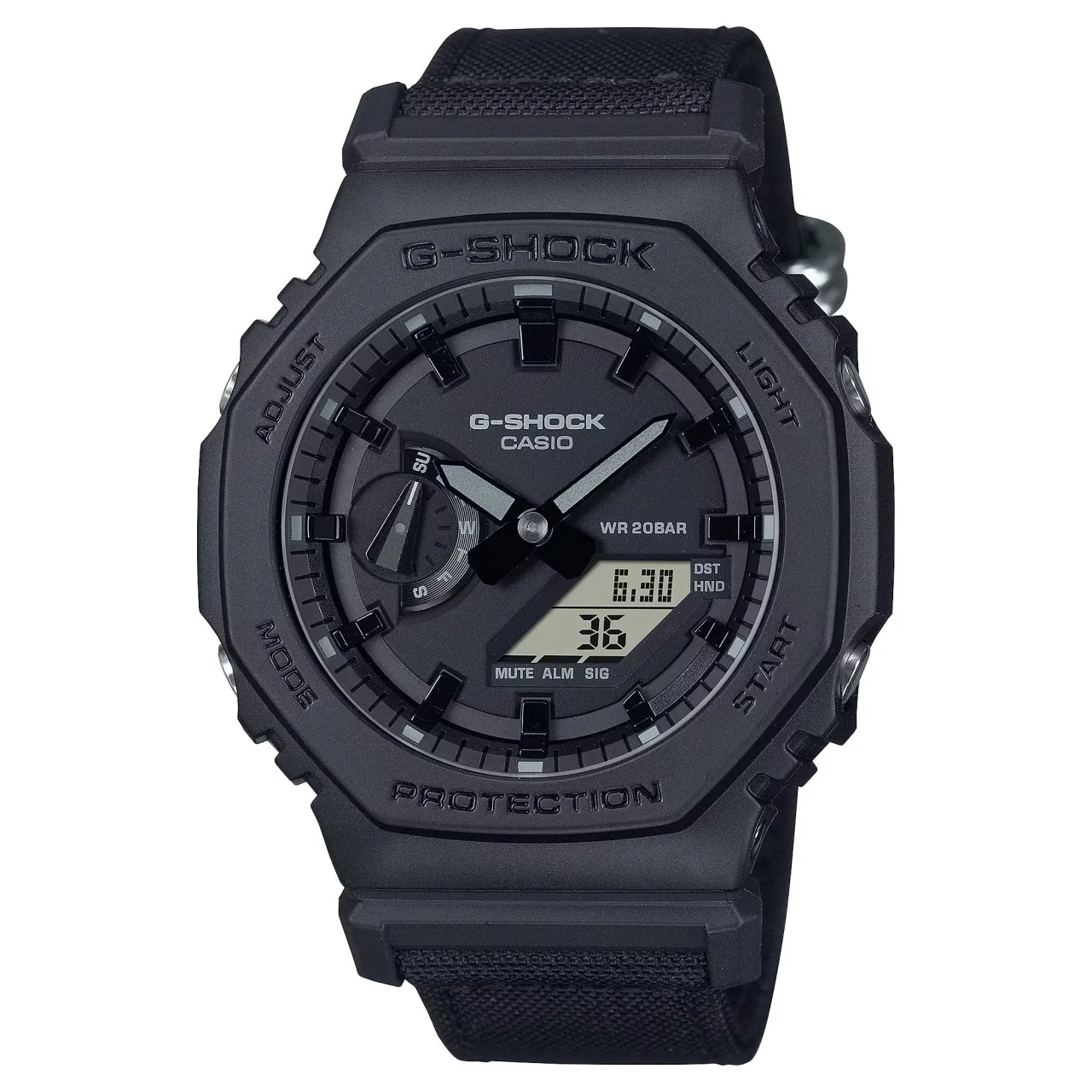 Купити G-SHOCK GA-2100BCE-1A на нейлоновому ремінці в магазині